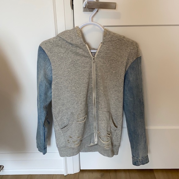 Jean jacket sweater - Picture 1 of 4